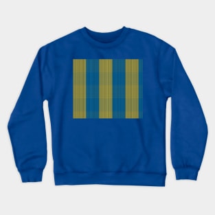 Blue / Yellow / Green "Fabric" lines pattern Crewneck Sweatshirt